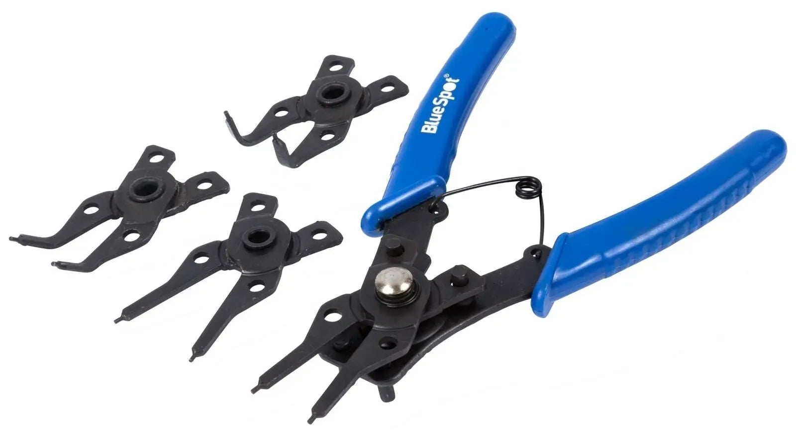 Bluespot Circlip Snap Ring Pliers Internal External Bent Straight 4 in 1 Plier - DynamicDrop Hub