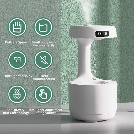 Cool Mist Humidifiers anti Gravity Water Droplet - DynamicDrop Hub
