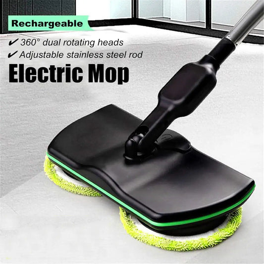 Electric Cordless Floor Cleaner Scrubber Sweeper Polisher Spin Mop Rechargeable - DynamicDrop Hub