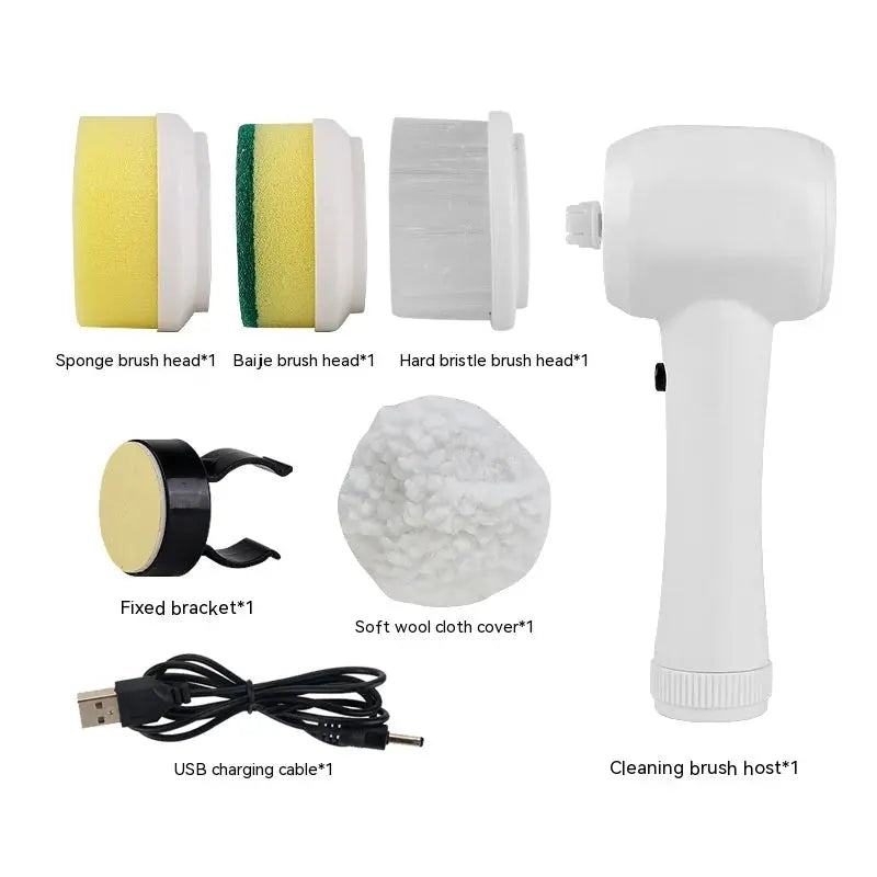 Electric Multifunctional Plastic Cleansing Brush Household Kitchen - DynamicDrop Hub