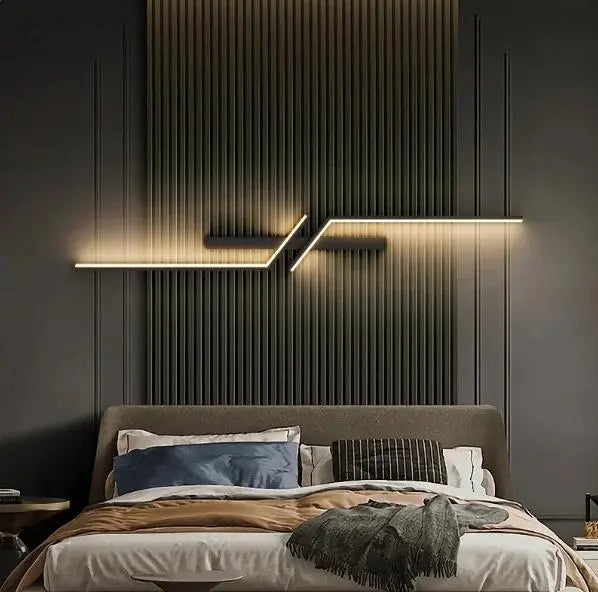 Elegant Modern LED Wall Lamp – Sleek Minimalist Bedside and Living Room Lighting Fixture - DynamicDrop Hub