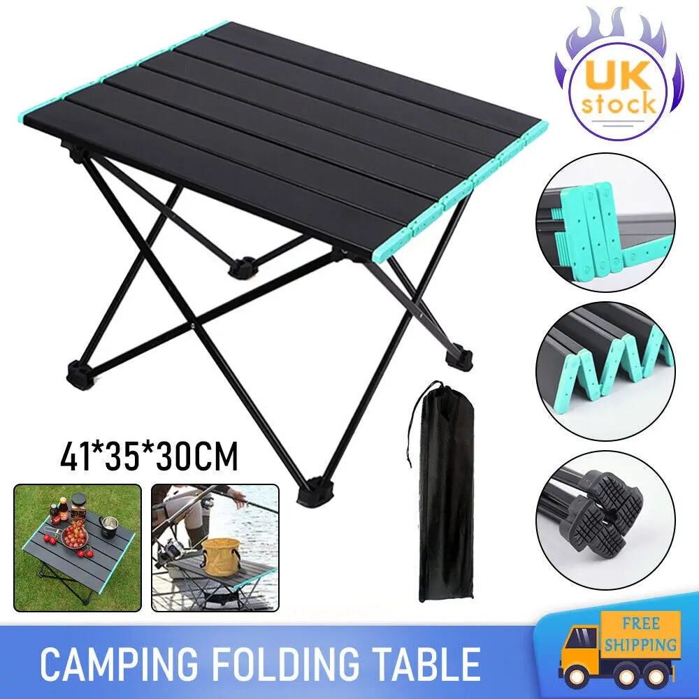 Folding Camping Tables with Carry Bag Portable Garden Picnic BBQ Beach Fishing - DynamicDrop Hub