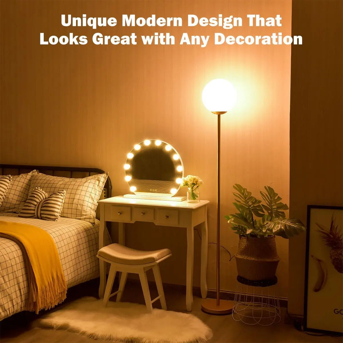 Globe Lamp Cover Floor Lamp with Acrylic Lampshade - DynamicDrop Hub