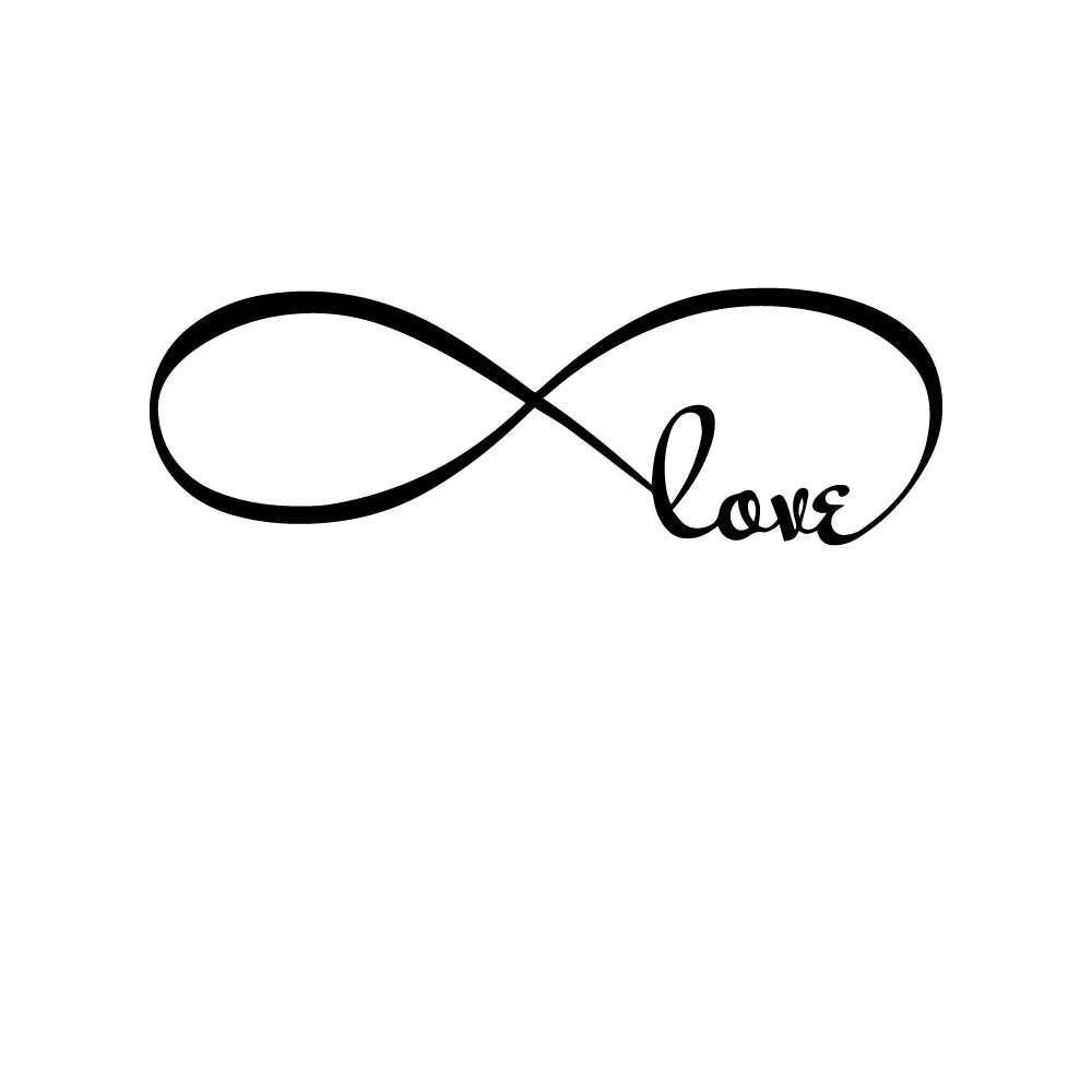 Bedroom Wall Decals Symbol of Infinity Love Romantic Stickers Home Decoration Accessories for Living Room Vinyl Murals Y561