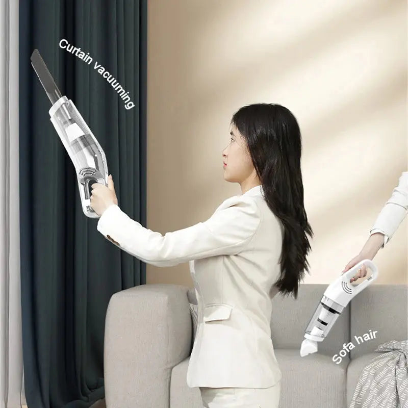 Handheld Home Vacuum Cleaner Rechargeable Portable Vacuum Cleaner Car Home Dual Purpose Wireless Dust Catcher Pet Hair 10000PA - DynamicDrop Hub