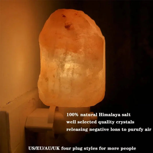 Himalayan Salt Lamp – Natural Crystal Night Light Glow with Plug - DynamicDrop Hub