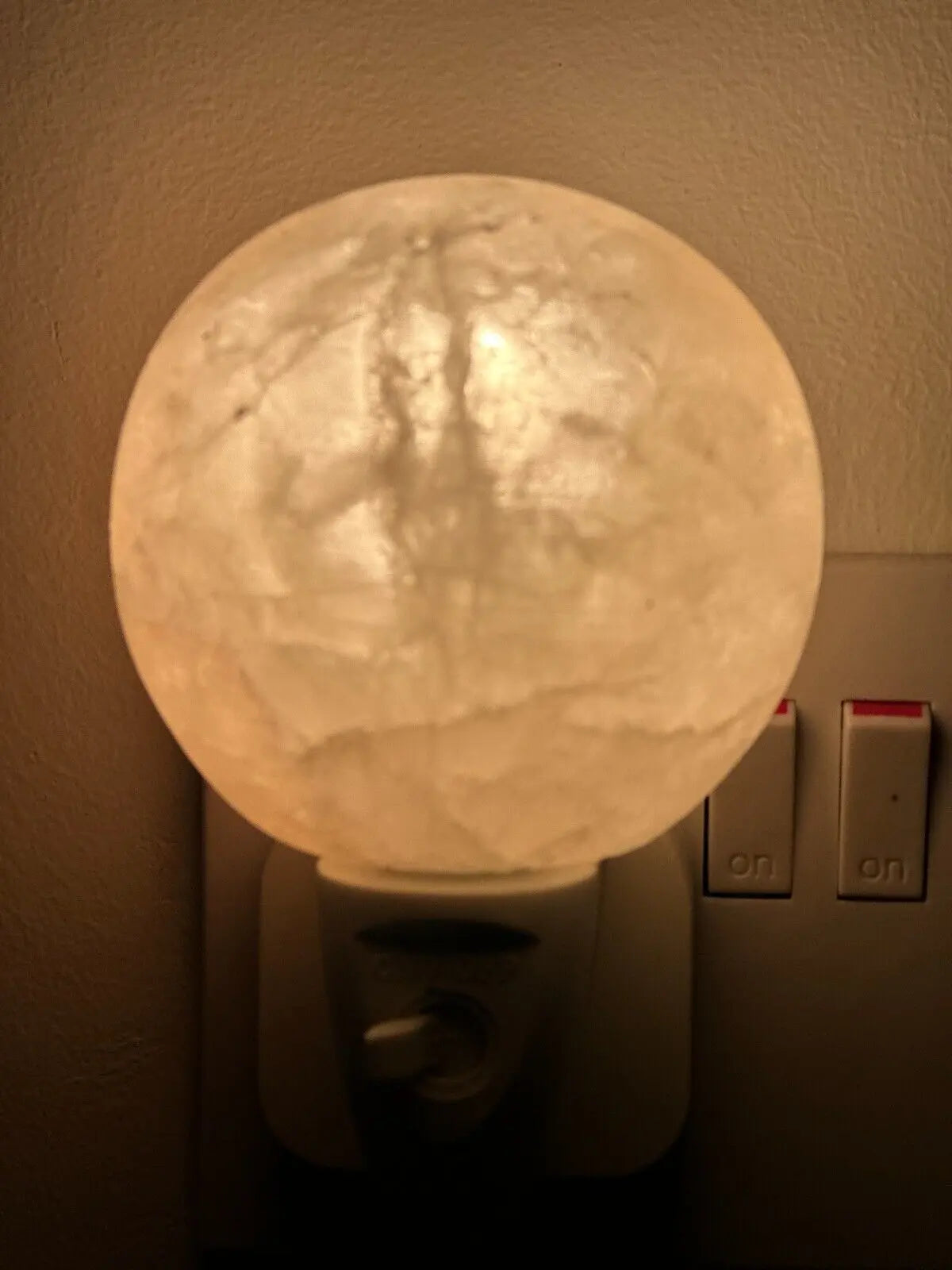 Himalayan Salt Wall Lamp Plug in Night Light Air Purifier Ball , Hart & Natural - DynamicDrop Hub