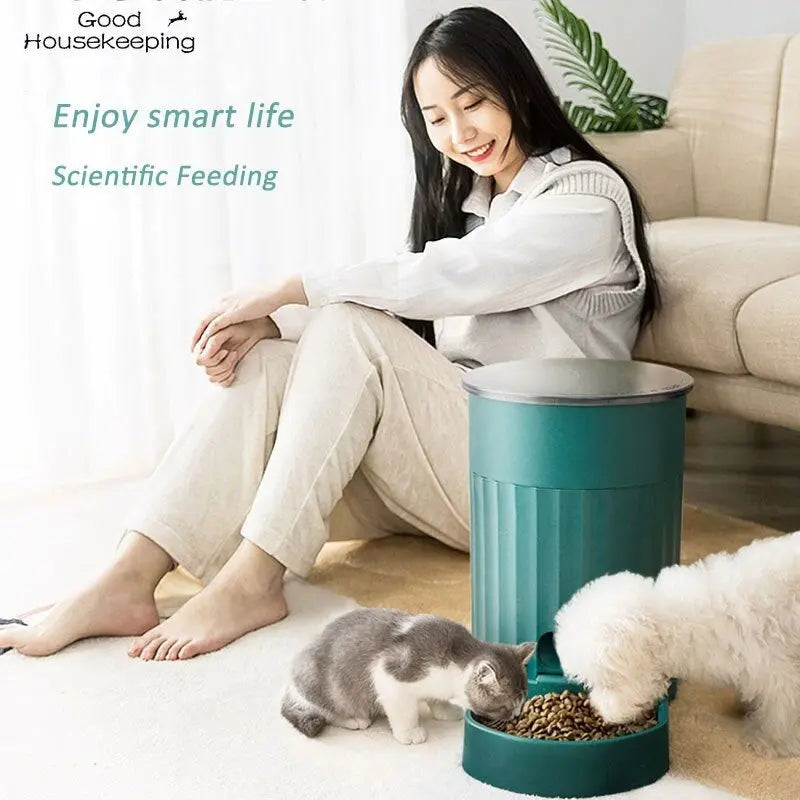 Intelligent Pet Feeder Timing Cat Automatic Ration Feeding Machine Cat Food Dog Food Dog Self Feed Cat Supplies - DynamicDrop Hub