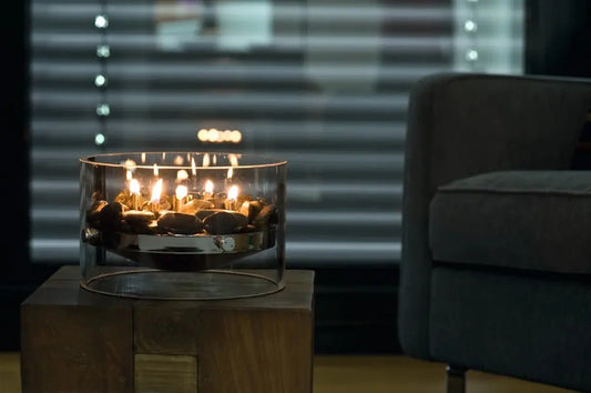 Jaeden Large Indoor - Outdoor Table Top Fire Pit by Philippi - DynamicDrop Hub