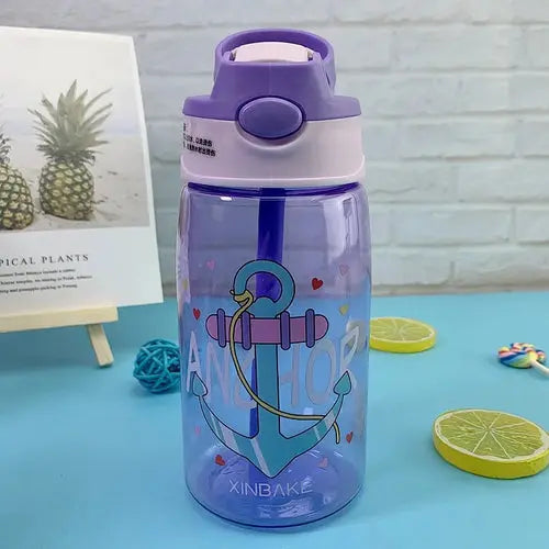 Kids Water Sippy Cup – Cartoon Baby Feeding Cup with Straws, Leakproof Water Bottle - DynamicDrop Hub
