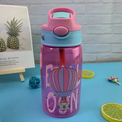 Kids Water Sippy Cup – Cartoon Baby Feeding Cup with Straws, Leakproof Water Bottle - DynamicDrop Hub