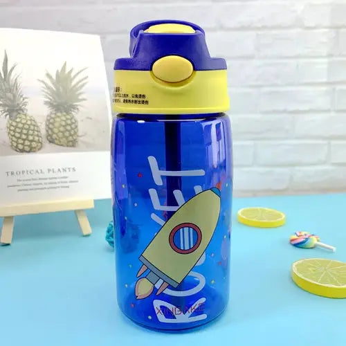 Kids Water Sippy Cup – Cartoon Baby Feeding Cup with Straws, Leakproof Water Bottle - DynamicDrop Hub