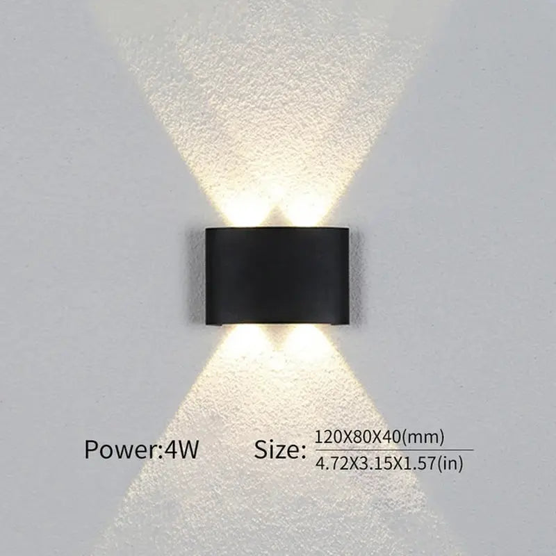 LED Wall Lamp - Waterproof Design for Bedroom and Outdoor Lighting - DynamicDrop Hub