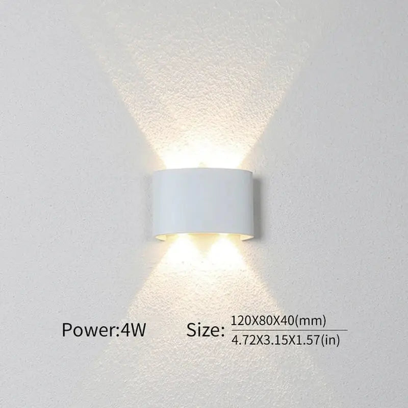 LED Wall Lamp - Waterproof Design for Bedroom and Outdoor Lighting - DynamicDrop Hub
