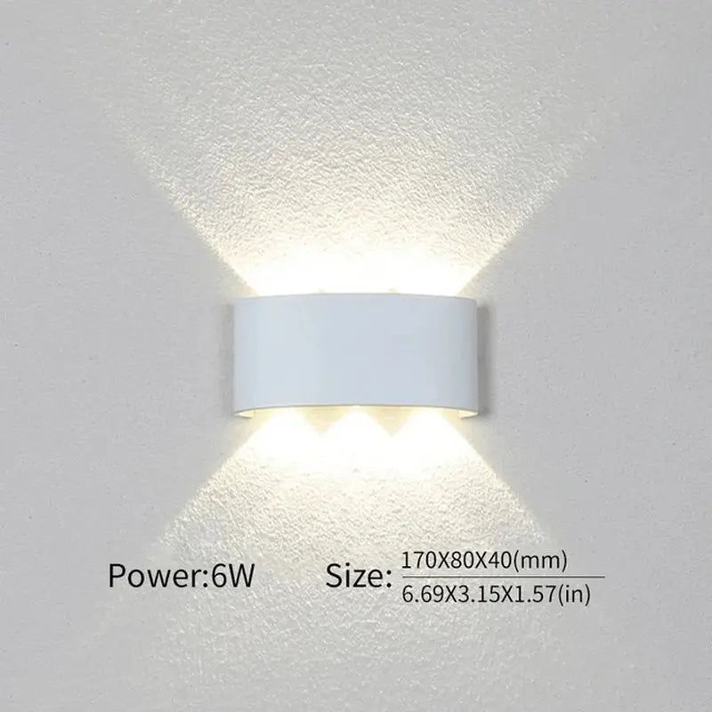 LED Wall Lamp - Waterproof Design for Bedroom and Outdoor Lighting - DynamicDrop Hub