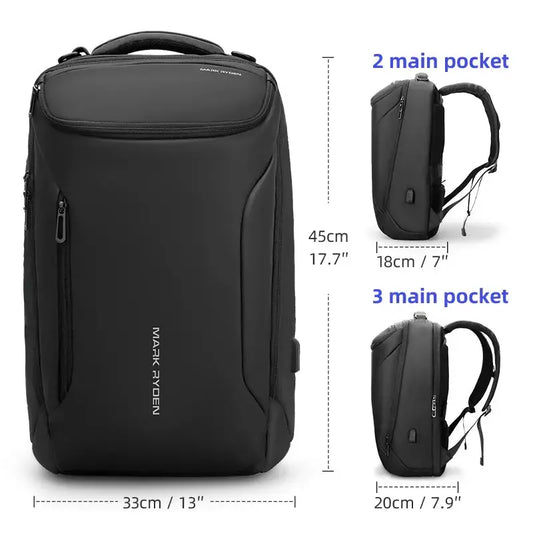 Laptop Backpack For Men Travel Spacious Backpack - DynamicDrop Hub