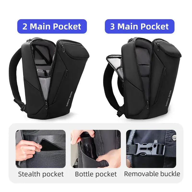 Laptop Backpack For Men Travel Spacious Backpack - DynamicDrop Hub