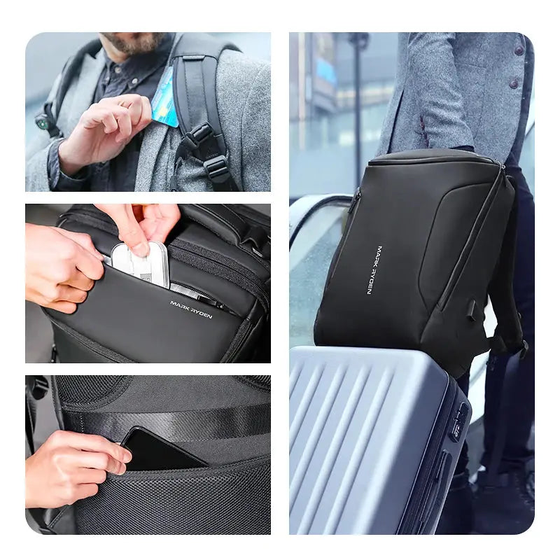 Laptop Backpack For Men Travel Spacious Backpack - DynamicDrop Hub