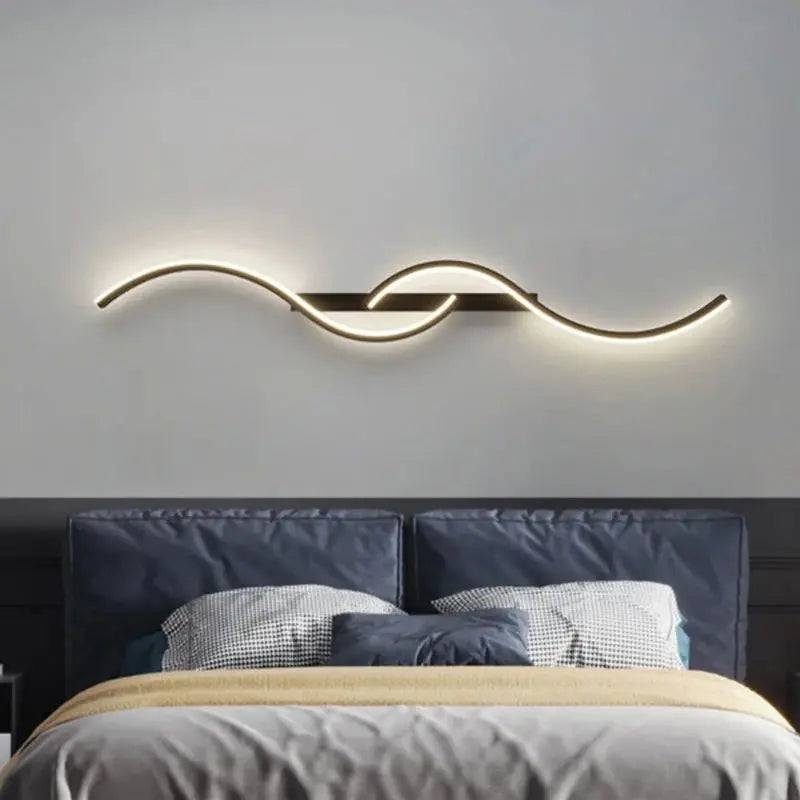 Long Strip LED Wall Sconce - Minimalist Indoor Lighting Fixture - DynamicDrop Hub