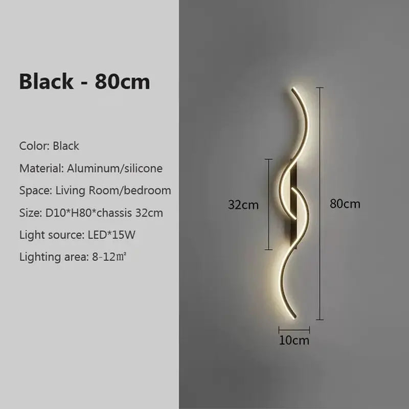 Long Strip LED Wall Sconce - Minimalist Indoor Lighting Fixture - DynamicDrop Hub