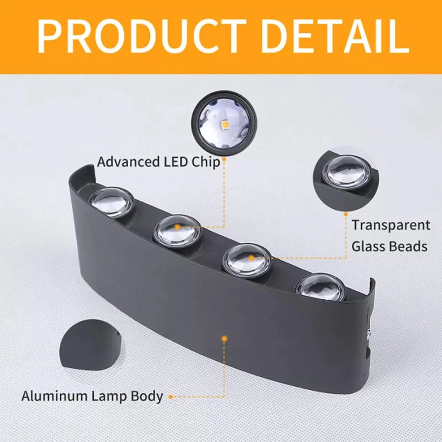 Modern LED up down Wall Lights Lighting Fixture Outdoor Indoor Lamp Lighting UK - DynamicDrop Hub