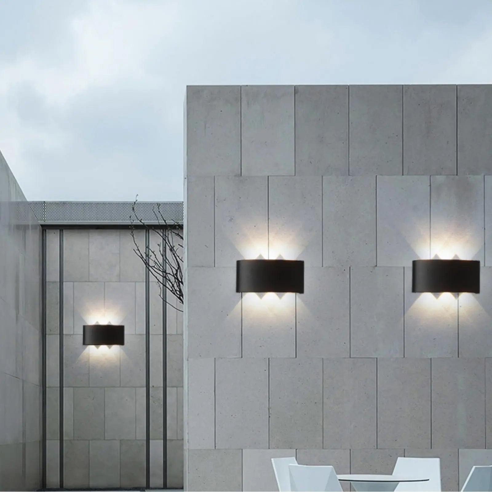 Modern LED up down Wall Lights Lighting Fixture Outdoor Indoor Lamp Lighting UK - DynamicDrop Hub