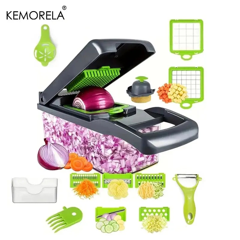 Multifunctional Vegetable Chopper - DynamicDrop Hub