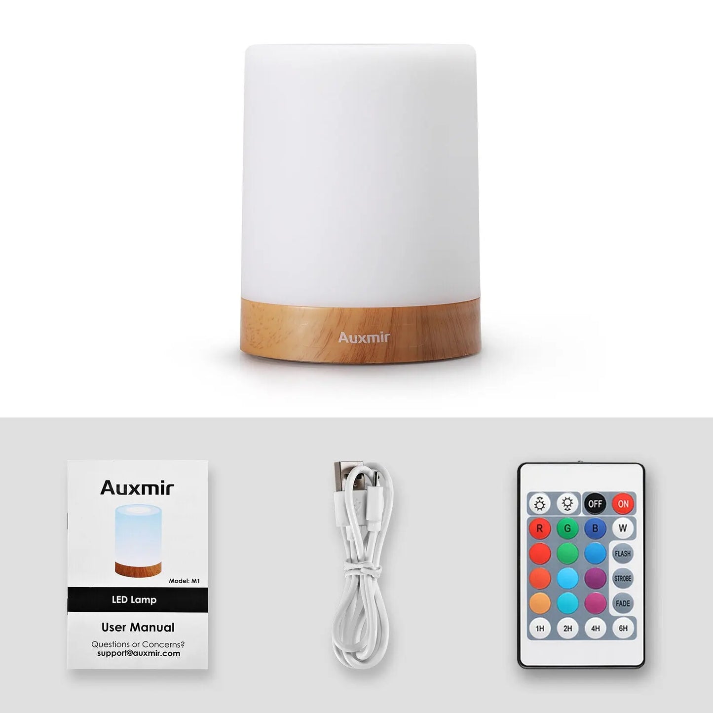 Night Light LED Touch Bedside Table Lamp Multi-Color Dimmable Chargeable - DynamicDrop Hub