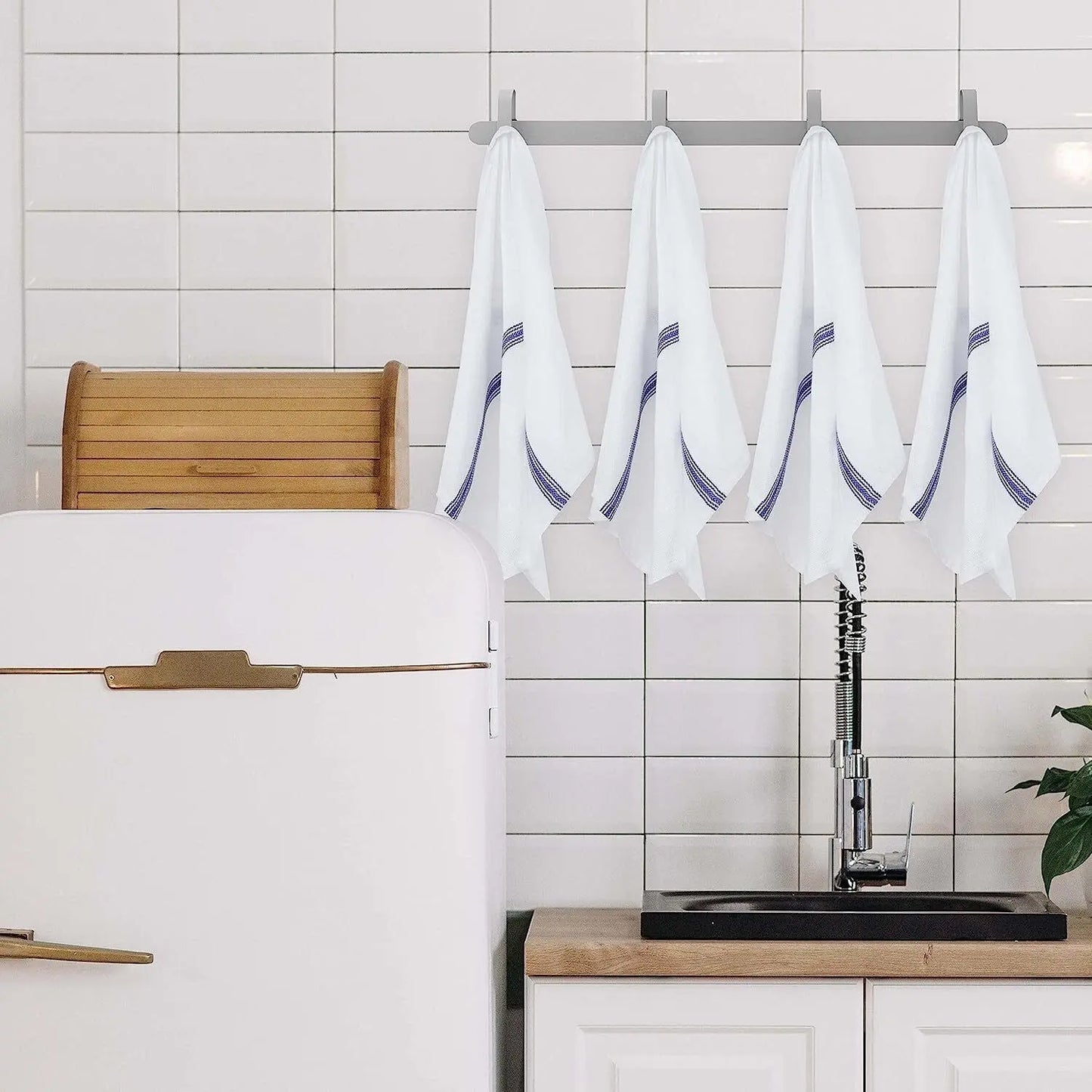 Pack of 10 Terry 100% Cotton Tea Towels Set Dish Cloths Kitchen Cleaning Drying - DynamicDrop Hub