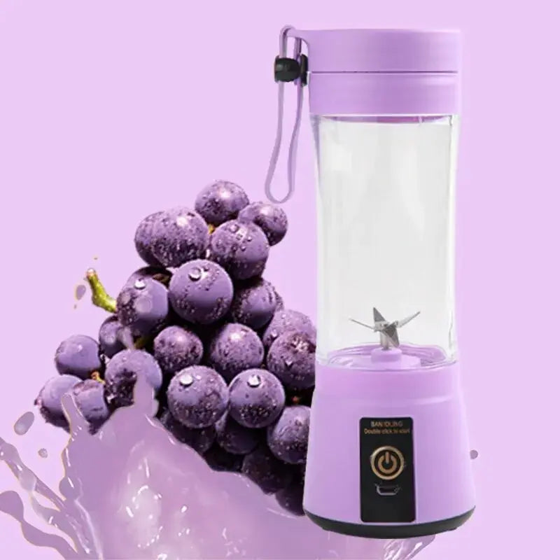Portable Fruit Juice Blenders Summer Personal Electric Mini Bottle Home USB 6 Blades Juicer Cup Machine for Kitchen - DynamicDrop Hub