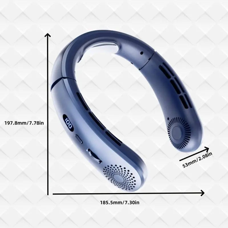 Powerful Silent Portable Neck Fan: Stay Cool Anytime, Anywhere! 🌬️❄️ - DynamicDrop Hub