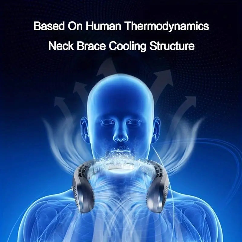 Powerful Silent Portable Neck Fan: Stay Cool Anytime, Anywhere! 🌬️❄️ - DynamicDrop Hub