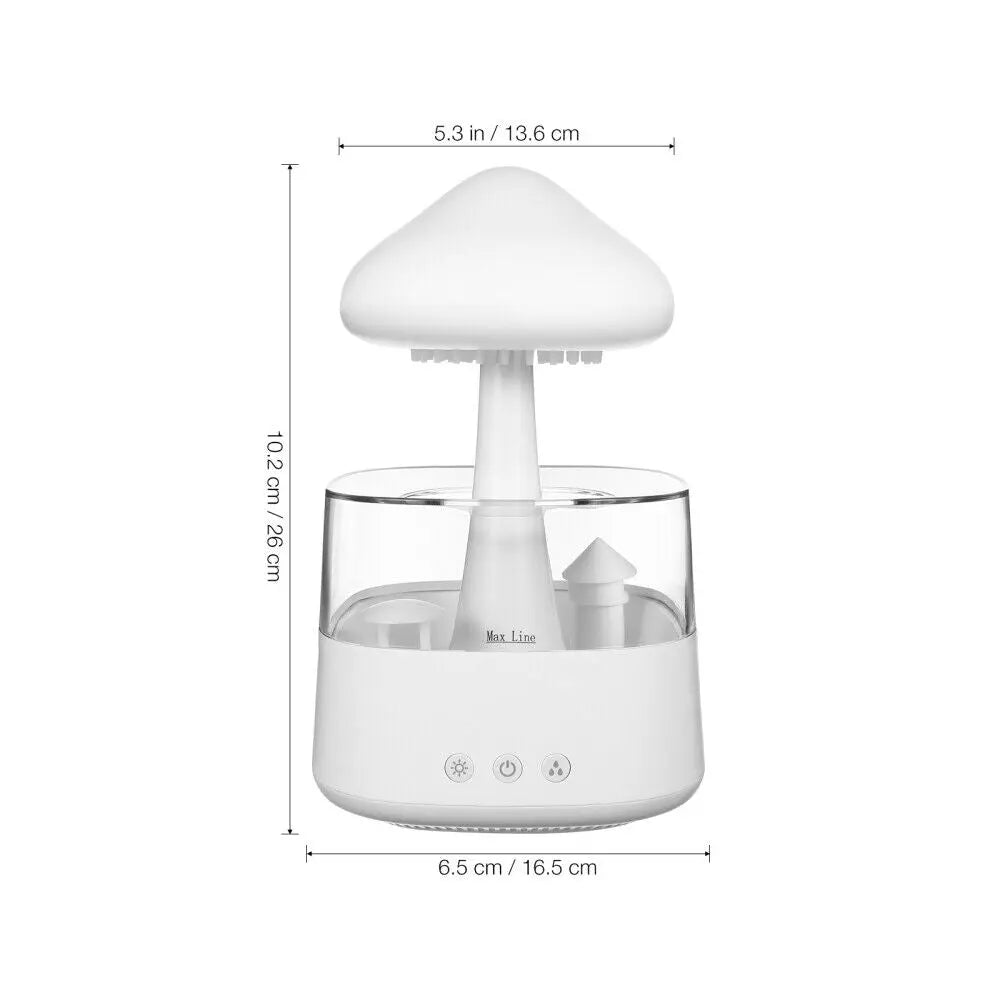 Rain Cloud Humidifier Rain Drop Sound Night Light Aromatherapy Oil Essential - DynamicDrop Hub
