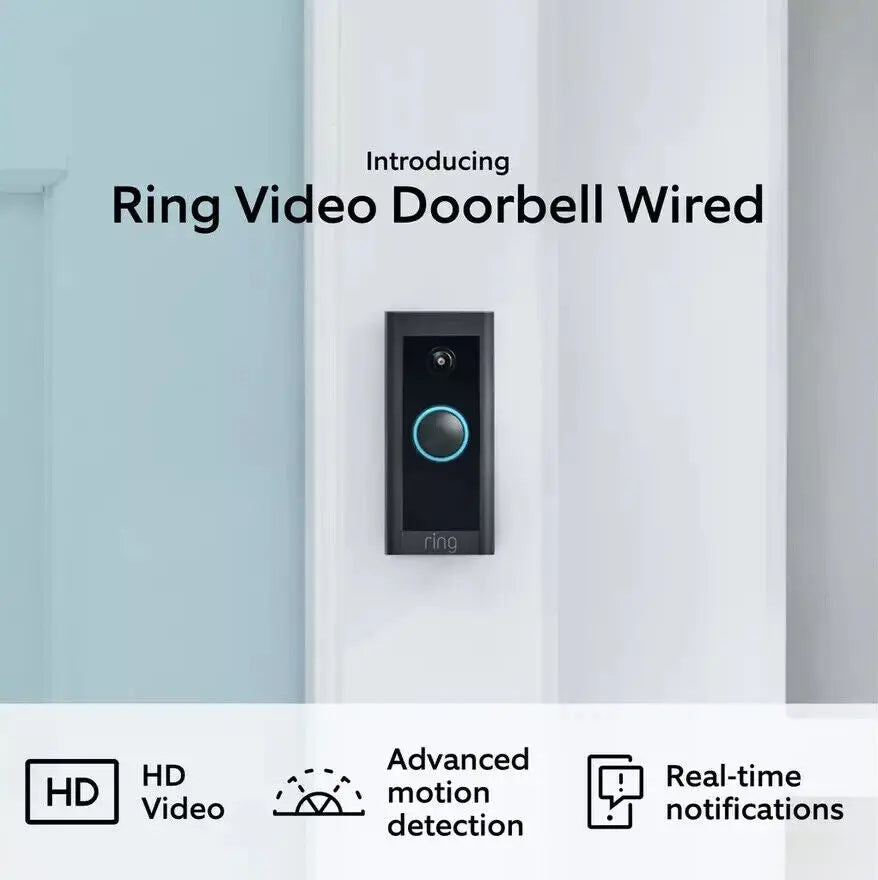 Ring Video Doorbell with Motion Detection, HD Camera, and Two-Way Audio - Enhanced Home Security - DynamicDrop Hub