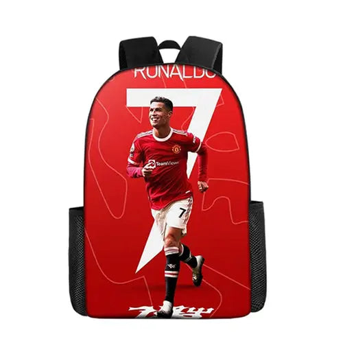Ronaldo Wallpaper Cr7 Backpack Boys and Girls School Bag Children's - DynamicDrop Hub