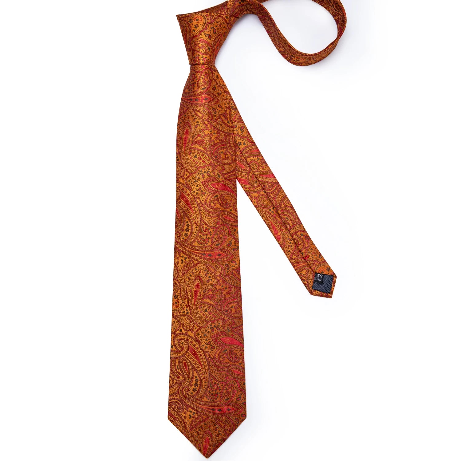 Men’s Paisley Tie Set – Luxury Silk-Feel Necktie, Pocket Square & Cufflinks – Formal Wedding & Prom Gift Set