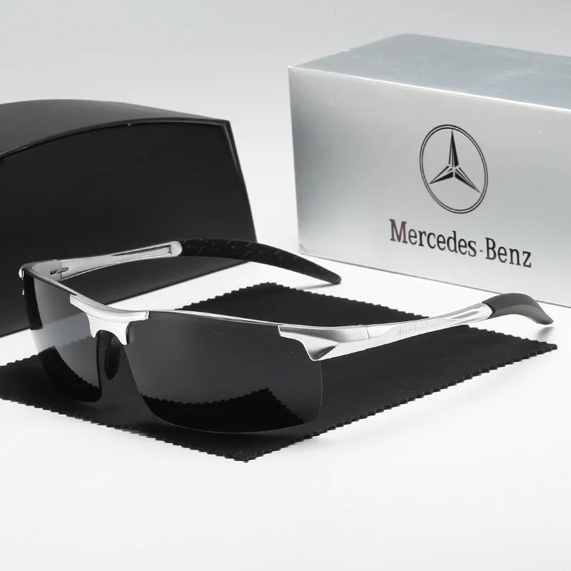 Mercedes-Benz Official Polarized Sunglasses - Premium UV400 Anti-Glare Driving Glasses - Fits A/C/E/V/S Class, GLA/GLC/GLK/GLS, ML/CLA/CLS/SLK, Vito/Sprinter
