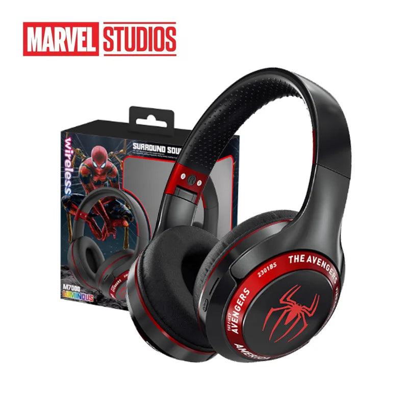 Marvel Spider-Man Bluetooth Over-Ear Wireless Headphones – Foldable Noise-Cancelling Gaming Headset