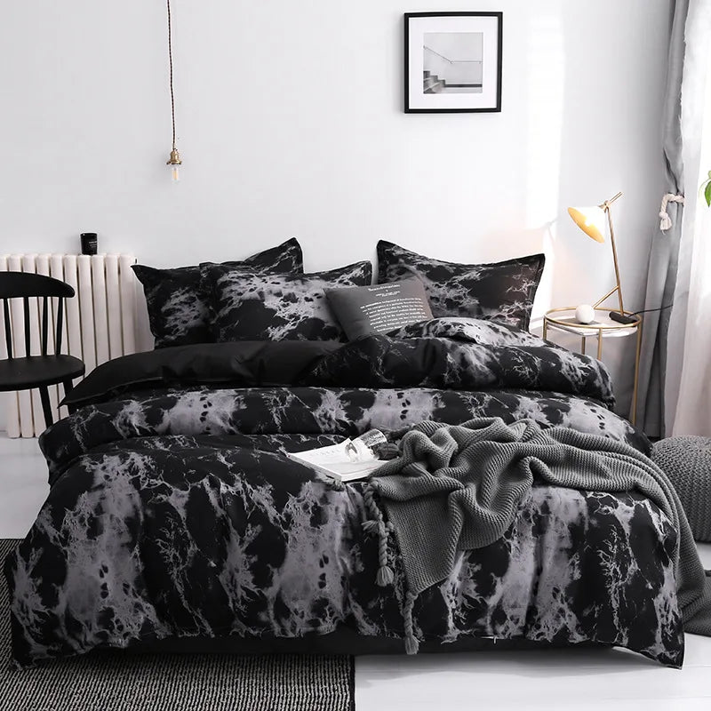 3-Piece Duvet Cover Set with Pillowcases – Soft & Durable Bedding for Double, Queen, King or Single Beds