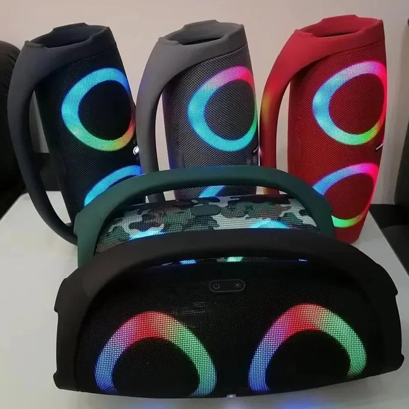 Portable Waterproof 100W High Power Bluetooth Speaker with RGB Lights