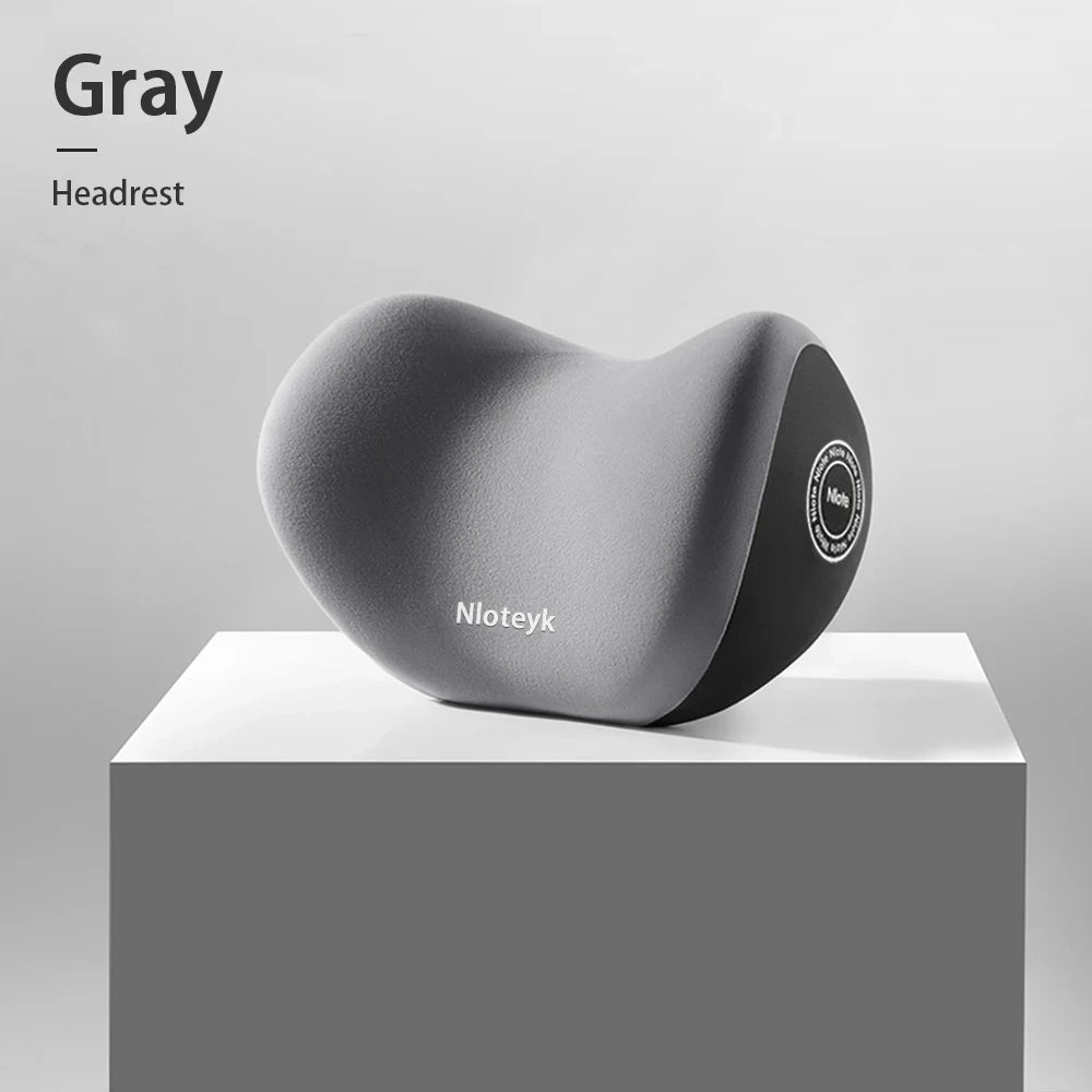Car Headrest Lumbar Memory Foam Cervical Lumbar Support Universal Auto Headrest Backrest Pillow Office Car Interior Accessories