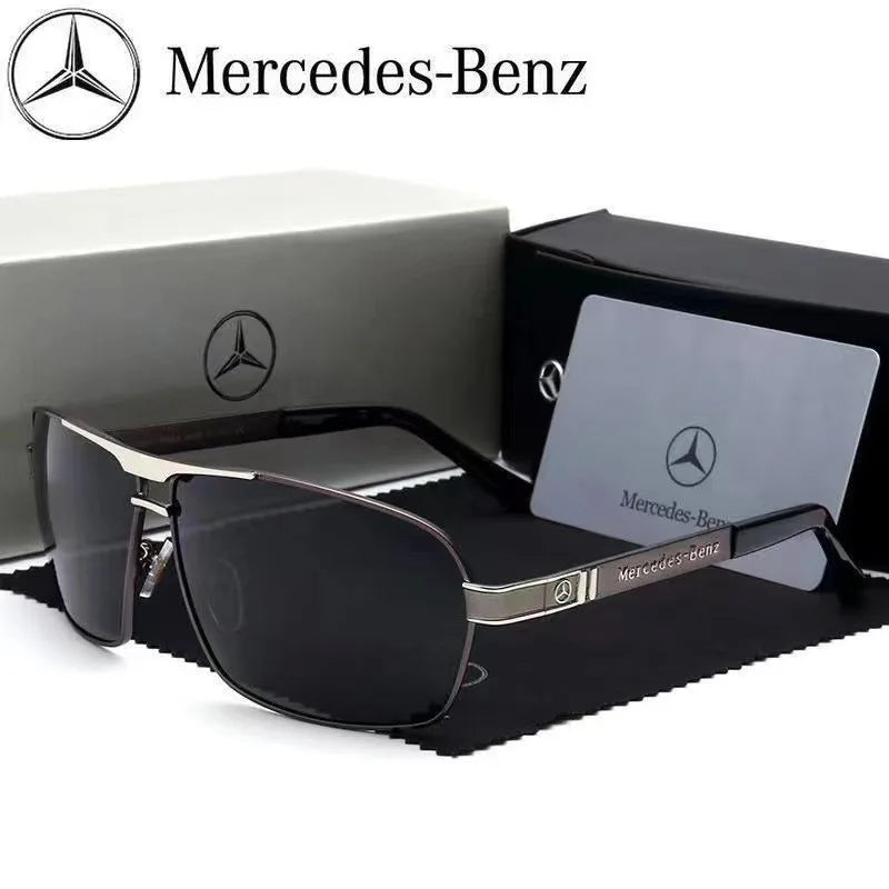 Mercedes-Benz Luxury Polarized Sunglasses - UV400 Anti-Glare Driving Glasses - Compatible with A/C/E/V/S Class, GLA/GLC/GLK/GLS, SLK/ML, Sprinter, Vito