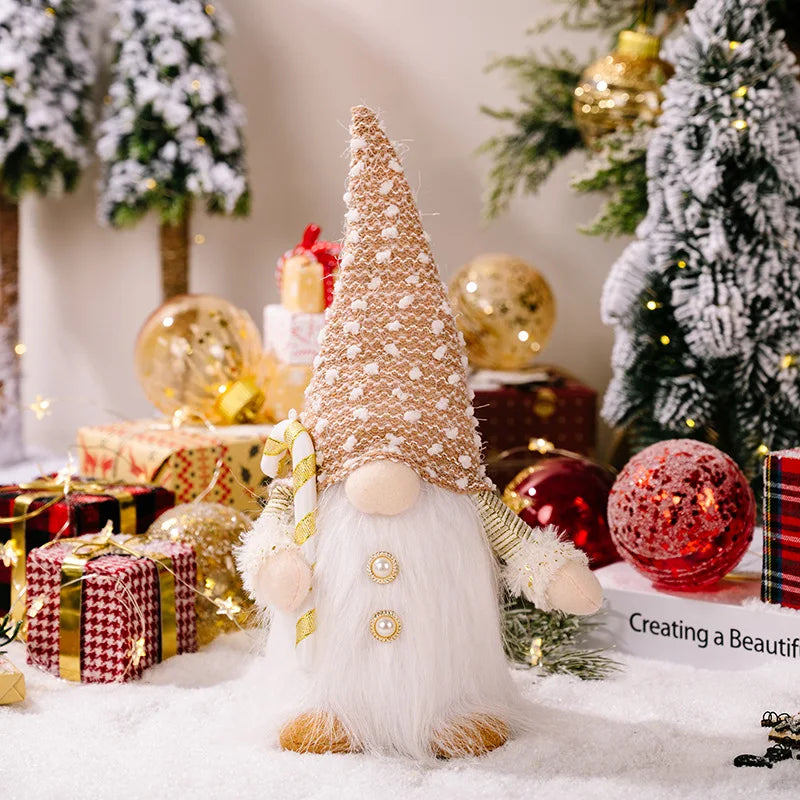 30Cm Glowing Gnome Christmas Decorations Faceless Plush Dolls Elf Home Ornaments Navidad New Year Gift
