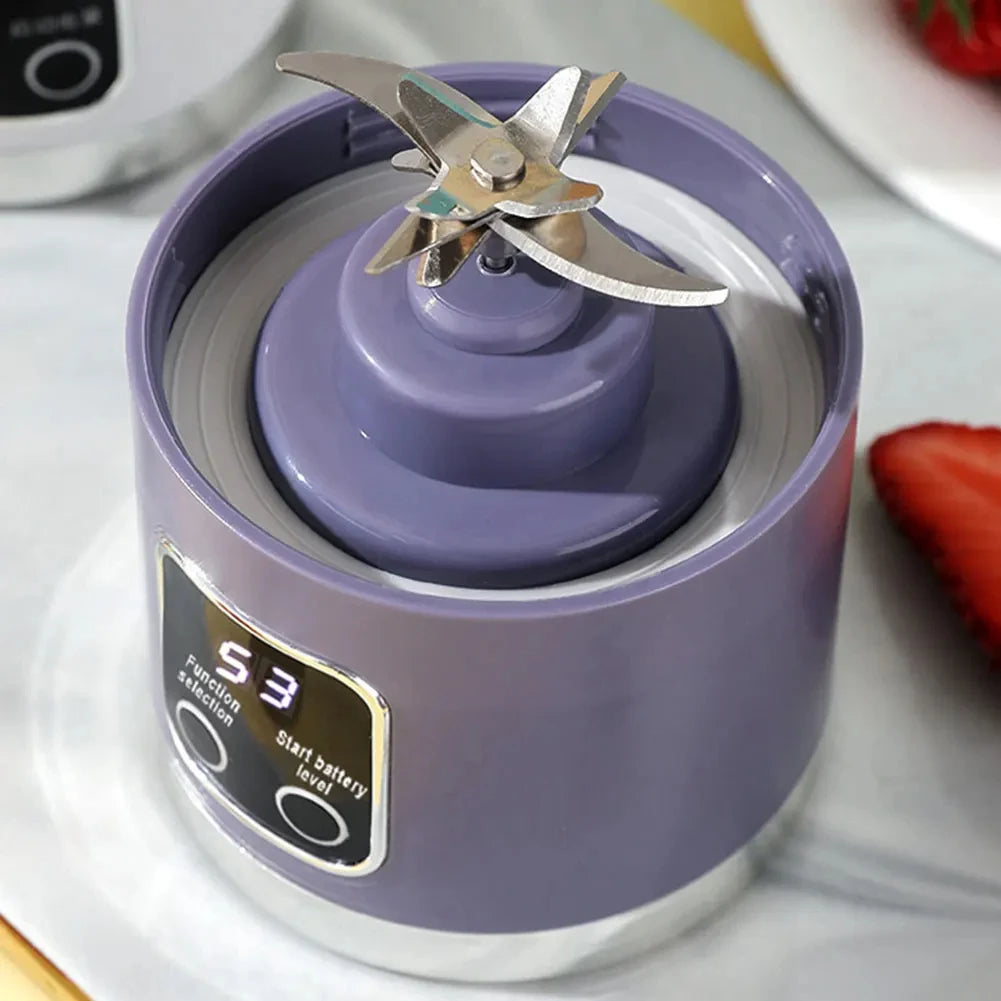 Portable 12-Blade Electric Juicer Cup – The Ultimate On-the-Go Blender