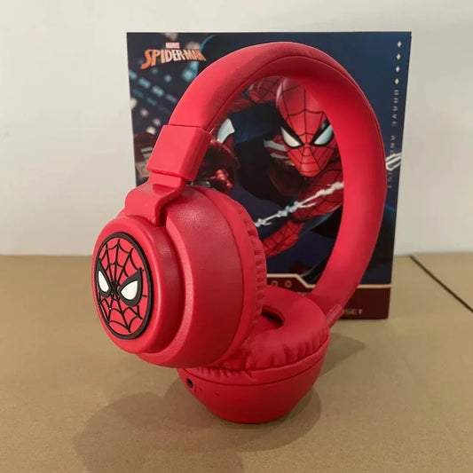 Disney Bluetooth Headphones X3 Spider Man Earphones Bluetooth Foldable HIFI Sound Headsets for Kids Anime Cartoon