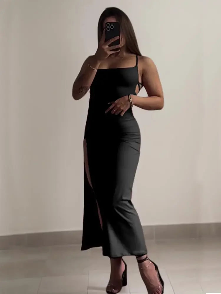 Explosive Summer Halter Strap Bodycon Dress – Spice Girl Vibe High-Sensibility Clubwear