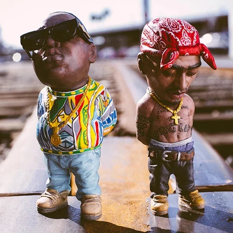Tupac Figurine - Iconic Rapper Statue for Hip Hop Fans | Cool Desktop Ornament for Home, Office, or Living Room Decor
