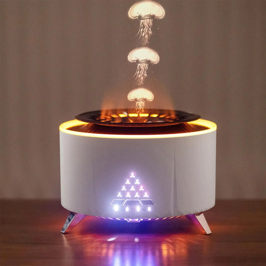 Cool-Looking Jellyfish Mist Aromatherapy Diffuser – 350ml Volcano Essential Oil Diffuser for Large Rooms