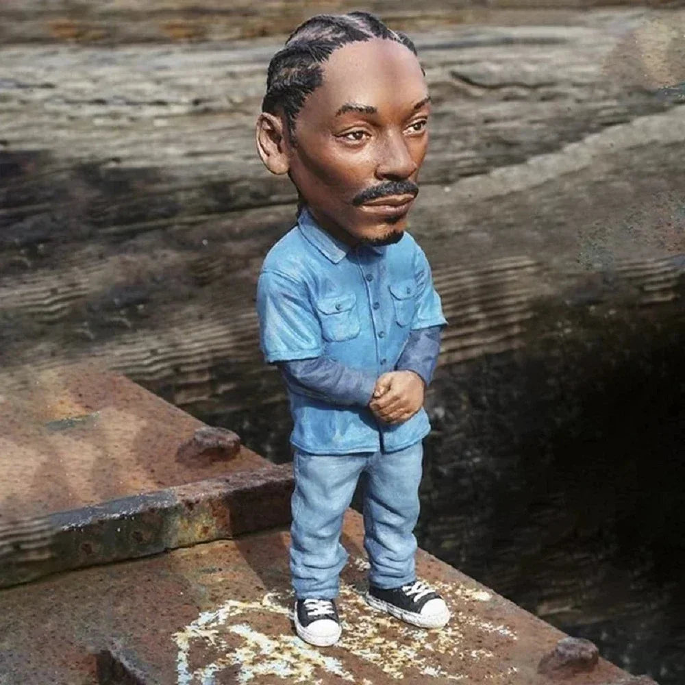 Tupac Figurine - Iconic Rapper Statue for Hip Hop Fans | Cool Desktop Ornament for Home, Office, or Living Room Decor