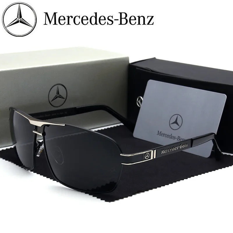 Mercedes-Benz Luxury Polarized Sunglasses - UV400 Anti-Glare Driving Glasses - Compatible with A/C/E/V/S Class, GLA/GLC/GLK/GLS, SLK/ML, Sprinter, Vito